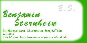 benjamin sternheim business card